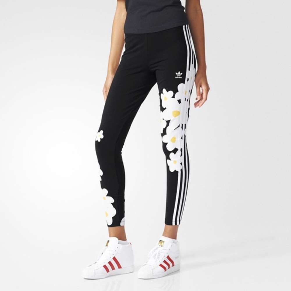 Adidas Leggings by Pharrell Daisy Print